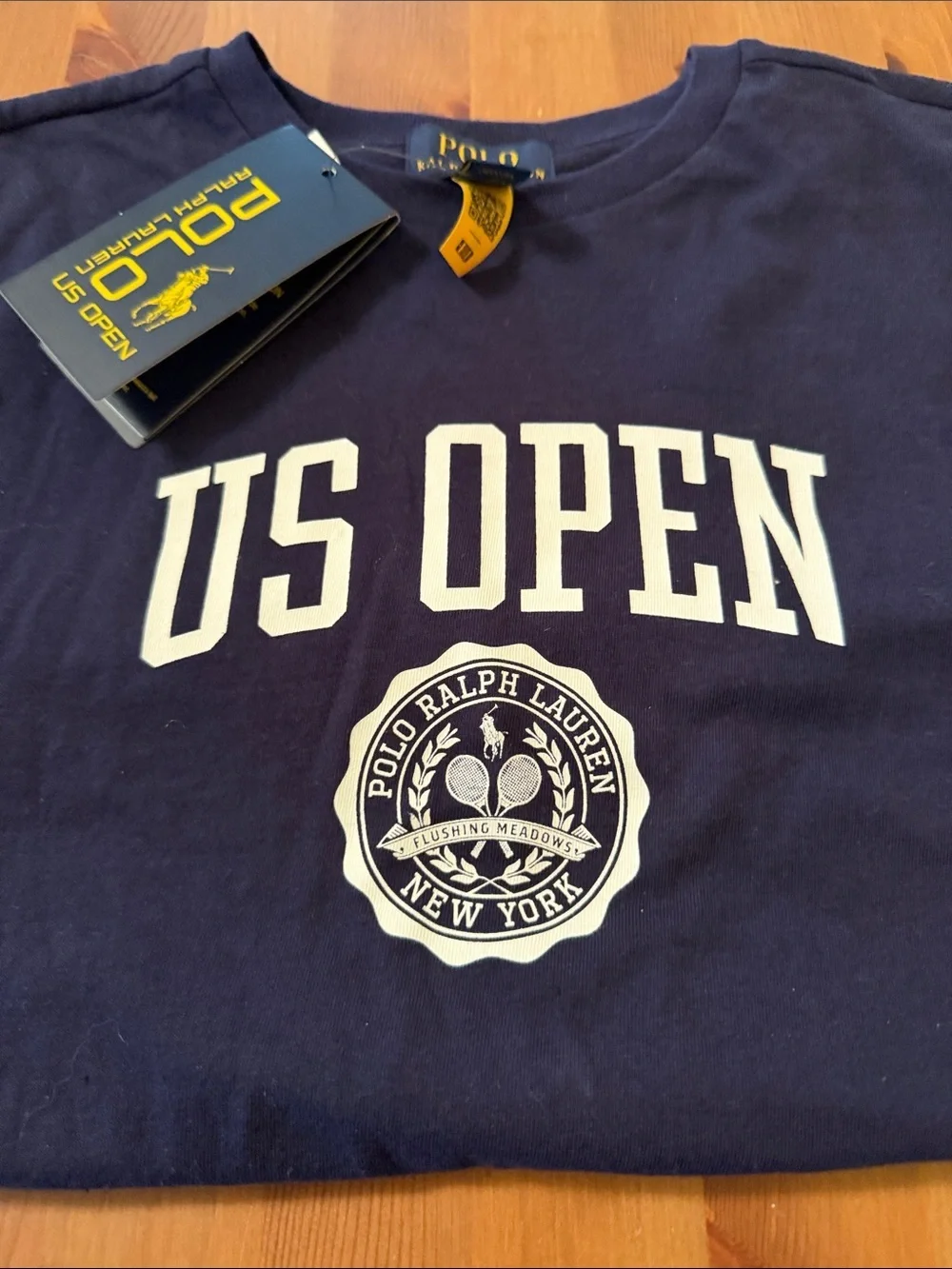 Ralph Lauren Navy Blue US Open Graphic Tee